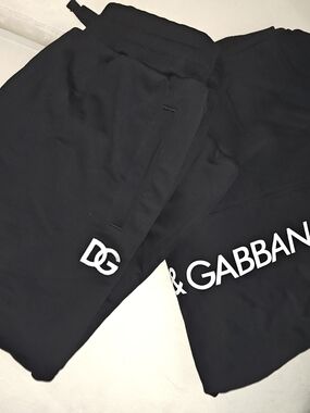 Dolce & Gabbana Kids Black Logo Joggers